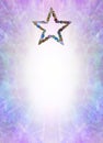 Crystal Star Healing Diploma Award Certificate A4 Template Background Royalty Free Stock Photo