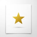 Design emphasizes the star s shape and color creating a simple Royalty Free Stock Photo