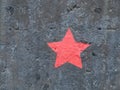 Five-pointed red star Royalty Free Stock Photo