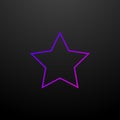 Five pointed star line nolan icon. Elements of stars set. Simple icon for websites, web design, mobile app, info graphics