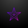 Five-pointed star line nolan icon. Elements of stars set. Simple icon for websites, web design, mobile app, info graphics