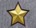 Five-pointed star on a marble wall Royalty Free Stock Photo