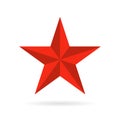 Five pointed star vector icon