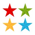 Five pointed star vector icon