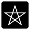 Five points star icon