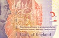 Five Pound Note With Adam Smith Portrait