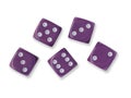 Five Purple Dice