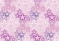 Five rayed star decorative background. Royalty Free Stock Photo