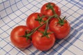 Five red ripe tomatoes Royalty Free Stock Photo