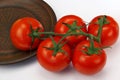 Five red ripe tomatoes Royalty Free Stock Photo