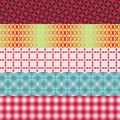 Set of five retro patterns