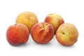 Five ripe peaches Royalty Free Stock Photo