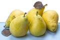 Five ripe pears Royalty Free Stock Photo