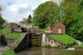 Five Rise locks at Bingley West Yorkshire Royalty Free Stock Photo