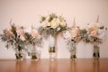 Five roses wedding bouquets