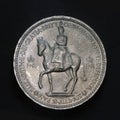 Five shilling coin Royalty Free Stock Photo