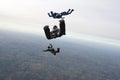 Five skydivers Royalty Free Stock Photo