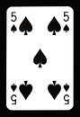 Five of spades playing card