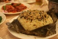 Five-spice glutinous rice dumplings with lotus leaves