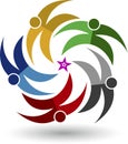 Five star couple logo