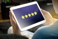 Five star rating and review from satisfied and happy customer an