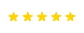 Five stars customer product rating review