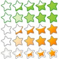 Five stars ratings web button