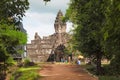 ANGKOR WAT, SIEM REAP, CAMBODIA, October 2016, Visitors at Face towers of the Bayon temple, Five stepped pyramid Royalty Free Stock Photo