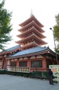 Five storey pagoda of sensoji temple