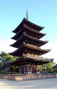 The five-storied pagoda Royalty Free Stock Photo