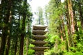 Five Storied Pagoda of Dewa Shrine in Mt. Haguro, Yamagata, Japan