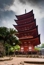 Five-storied Pagoda (Gojunoto) on Miyajima Island Royalty Free Stock Photo