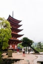 Five-storied Pagoda (Gojunoto) on Miyajima Island Royalty Free Stock Photo