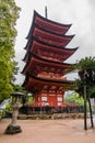 Five-storied Pagoda (Gojunoto) on Miyajima Island Royalty Free Stock Photo