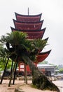 Five-storied Pagoda (Gojunoto) on Miyajima Island Royalty Free Stock Photo