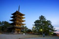 The Five Storied Pagoda in Nara,Japan.