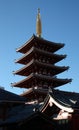 Five stories pagoda Royalty Free Stock Photo