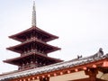 Five story buddhist pagoda