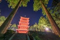 Five-story pagoda of Taiseki-ji in Shizuoka, Japan Royalty Free Stock Photo