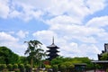 Toji Temple's five-story pagoda, Kyoto Japan.