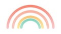 Five-Striped Rainbow Arch Vector Design Element, vector design Generative AI Royalty Free Stock Photo
