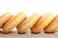 Five sugared donuts Royalty Free Stock Photo