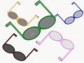 Sunglasses of Five Colors For Outside