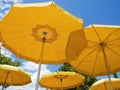 Five sunshades Royalty Free Stock Photo