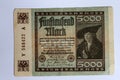 five thousand marks Royalty Free Stock Photo