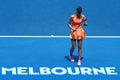 Five times Grand Slam champion Maria Sharapova of Russia in action during quarterfinal match at Australian Open 2016