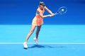 Five times Grand Slam champion Maria Sharapova of Russia in action during quarterfinal match at Australian Open 2016