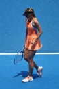 Five times Grand Slam champion Maria Sharapova of Russia in action during quarterfinal match at Australian Open 2016