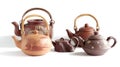 Five traditional Chinese clay teapots