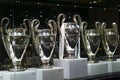 five UEFA champions league won by Real Madrid Footbal club Royalty Free Stock Photo